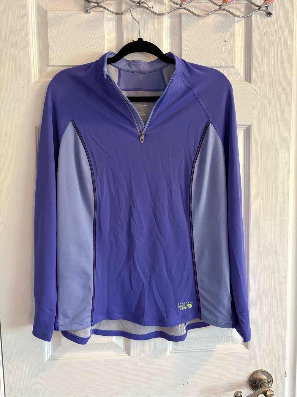 Mountain Hardwear Lavender Two-Tone Quarter-Zip Pullover